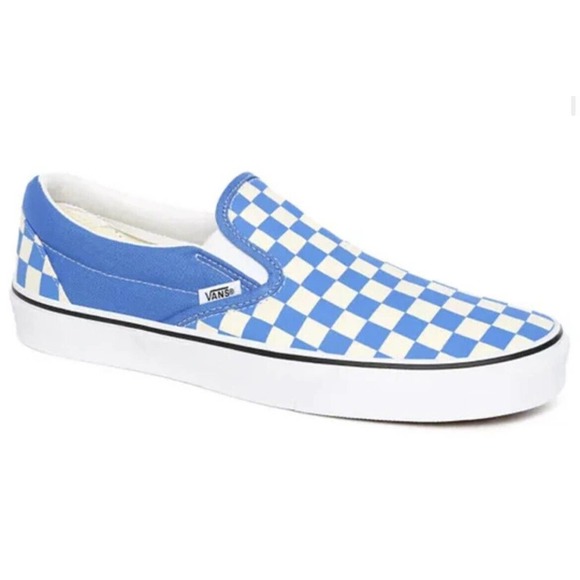 Vans Classic Slip On Checkerboard Nebulas Blue Size 5.5 Mens & 7 Women’s - Picture 4 of 5